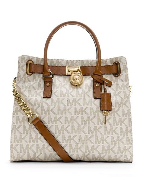 michael kors hamilton bag white|michael kors hamilton satchel bag.